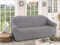My Palace Verdiana Sofabezug 2-Sitzer Rutschfester Stretch Spandex Sofaüberwurf Couchcover Sofa Überwurf elastische Sofahusse Couchbezug Sofaschonbezug 120-190cm Grau