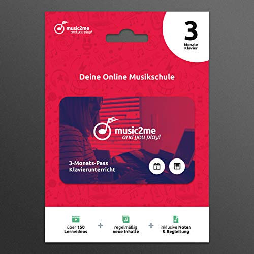 Music2me.de: Klavier lernen - Online Klavierunterricht für Anfänger und Fortgeschrittene (3 Monate)