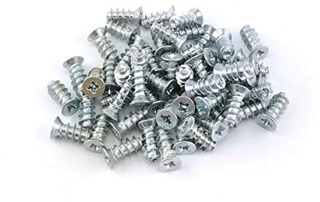 Euro Vis de Charnière et de Coulisse - 50 Vis, 6.3 x 13 mm