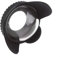 Fisheye Lens Dome Port, Venidice Underwater 67mm Interface Unterwasser-Gehäuse Weitwinkelobjektiv gehäuse, wasserdichtes Tauchkameragehäuse mit 60m druckfest, schwarz