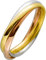 Ch.Abramowicz Tricolor DreifachTrinity Ring 333 8K Gelbgold Rosegold Weißgold 20