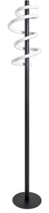 Näve Leuchten - LED-Stehleuchte Belleza - Stehlampe, 2700K, 2200lm, 18,1W - Beleuchtung für Wohnzimmer, Esszimmer, Schlafzimmer oder Büro - Schwarz und Weiß,140 cm