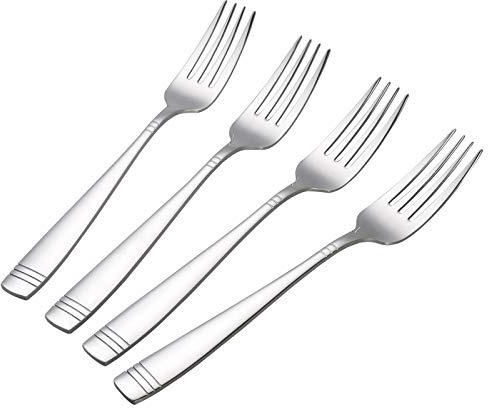 Easymanie Lot de 12 Fourchettes de Table en Acier Inoxydable