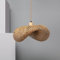 LEDKIA LIGHTING - Suspension Kathu Karatasi en Bambou | Abat-jour en Tissage | Pour Ampoules LED E27 | Câble Ajustable | Usage Intérieur, Camel