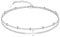 Cross Schmetterling Fußkettchen 925 Sterling Silber Erstellt Opal Schmetterling Fußkettchen Armband Doppellagiges Schmetterling Fußkettchen Kette Schmetterling Fußkettchen Layered Fußkettchen Armband