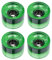 Sharplace 4pcs 70mm Longboard PU Rad Ersatz Skateboard 78A Härte Räder Cruising Wheel ABEC-9 Lager Außenhülle Gehäuse - Grün