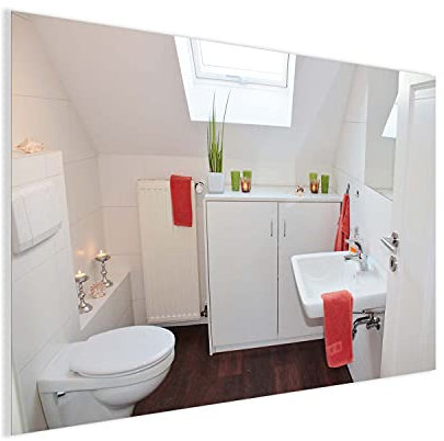 Ecowelle Infrarotheizung Spiegelheizung | 320W bis 720W | 120x60cm | Spiegel Heizung Infrarot Wandheizung Heizplatte Heizpaneel