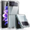 WEYNRBOX für Samsung Galaxy Z Flip 3 5G Dünn Hülle,Slim Transparent TPU Silikon Case Cover,Starke Fallschutz Stoßfest Schutzhülle Anti-Scratch Handyhülle für Samsung Galaxy Z Flip 3 -Transparent