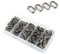 Cocoarm 100 Stücke Angeln Oval Split Ringe Snap Ring Sprengringe Spaltringe aus Edelstahl Angelköder Ringkette Verbindungsstück Fischköder Stecker Angelgerät Angelköder Tackle Connector(6 * 10mm)