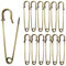 Urmspst Sicherheitsnadeln (Aufgerüstet), 7.5cm Große, 30 Stück für Kleidung, Leder, Segeltuch, Decken, Basteln, Röcke - Extragroße, Robuste (Bronze)