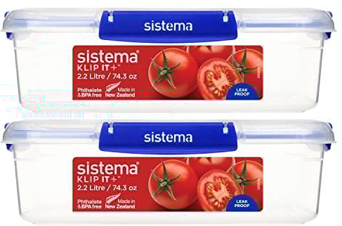 Sistema Food Storage Containers, 2.2L 2 Pack