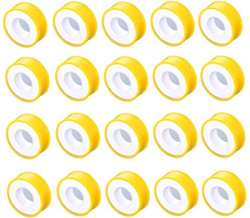SHULLIN 6 Rollen 16 mm x 12 m PTFE Gewindedichtband Teflonband Gewinde Dichtungsband PTFE Dichtband PTFE Dichtungsband PTFE Tape Klempnerband Wasserdichtes Tape für Klempner