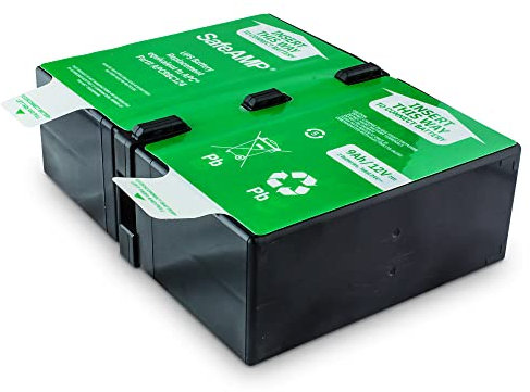 SafeAMP UPS 9Ah, 24VDC VRLA Battery Replacement APCRBC124 Compatible with APC UPS Models BR1000G, BX1350M, BN1350G, BX1000G, BX1300G.