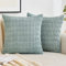 EMEMA Kordsamt Kissenbezüge Dekorative Sofakissen Moderne Kissenhüllen 50x50 cm Dekokissen Weicher Zierkissenbezug für Wohnzimmer Sofa Schlafzimmer 2er Set Graugrün