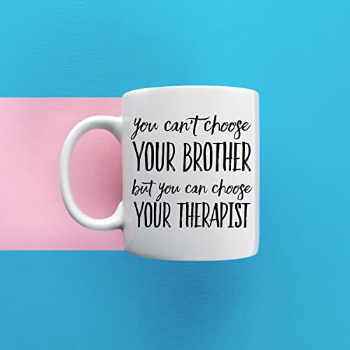 874 Café Taza Hermano De Hermana, Puedes Elegir Tu Terapia Dulces Ideas Impresionante Gran Hermano Tazas Café De Cerámica Divertido Regalo Taza Graciosa Taza Desayuno 330 Ml