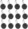 geometric line optical illusion Shower Curtain Hooks 12 Pack,Stainless Steel Shower Curtain Rings for Shower Curtain