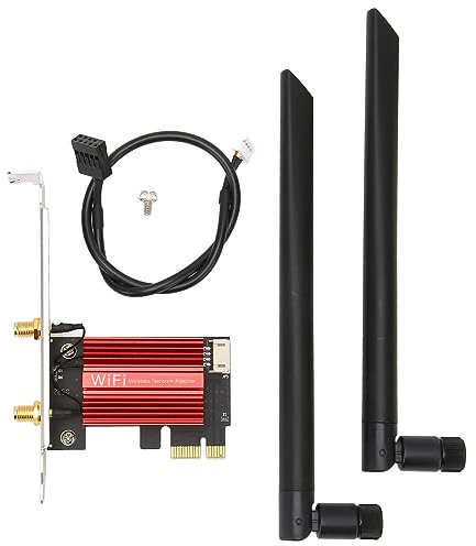 Vikye Carte WiFi PCIe WiFi 6 pour Ordinateur de Bureau, Bluetooth 5.2, Adaptateur sans Fil Double Bande avec MU MIMO, Prend en Charge Windows 11, 10 (AX1800 Pro)