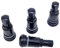 4x Aluventile PKW Metallventil 11,3mm Leicht Felgenventile (Schwarz)