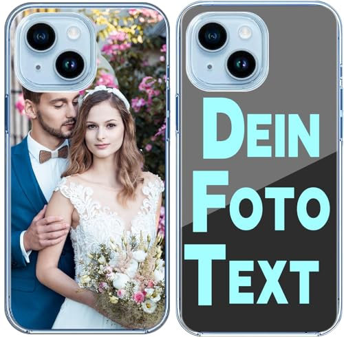 Sangkoo Personalisierte Handyhülle mit Foto iPhone 14 Plus Handy hülle selber gestalten Shutzhülle iPhone Handyhülle iPhone 14 Plus Personalisiert (Für iPhone 14 Plus)