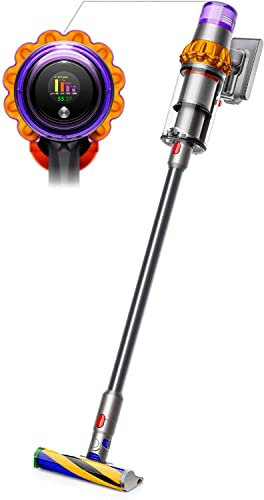 Dyson V15 Detect Absolute Nickel, Stainless steel, Yellow Bagless (Renewed)