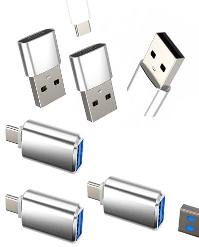 Type C OTG Cable Accessories USB-C to USB A Adapter 3.0 (6Pack) Thunderbolt Mouse Port Converter for Apple iPhone15 Pro Max Plus iPad 10、Air4/5、Mini6、Pro 12.9 Macbook compatible for Samsung Galaxy S23