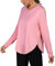 Terecey Damen Sport Langarmshirt Sommer UPF 50+ Sportshirt Atmungsaktiv Longsleeve Sonnenschutz Shirt Schnelltrocknend Locker Funktionsshirt für Fitness Yoga Training Rosa-S