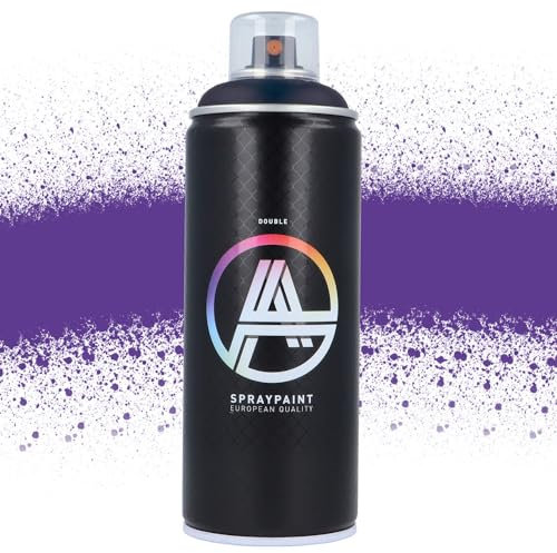 Double A Spraypaint Sprühdose 400ml Sprühfarbe Acryllack Sprühlack matt hochdeckend DIY Kunststoff Metall Möbel Deko (DA-272 Power Violet)