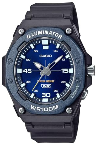 Casio Armbanduhr, Blau, 50.5 × 48.1 × 13.6 mm, Armbanduhr