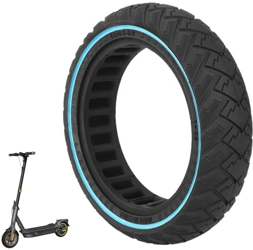 VOLOHAS 60/65-6,9 Ersatzräder Vollgummireifen 10 Zoll Solide Reifen für Ninebot Max G2 G2D G2E G65 F3 F3 Pro Elektroroller Hinten Ersatzreifen Vollreifen Anti-Rutsch Pannensicher (Blau 1 Stück)