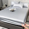 Ultraleichte, weiche Satin-Tagesdecke für Kingsize-Bett, kühlende Bettlaken für Schlafzimmer, Apartment, Hotel, Sternblau, 150 x 200 cm, 1 Stück
