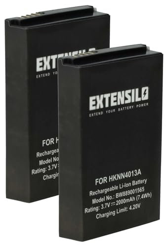EXTENSILO 2X Batterie Compatible avec Motorola SL1600, SL2600, SL1M, SL2K, SL2M, SL1000, SL300 Radio Talkie-walkie (2000mAh, 3,7V, Li-polymère)