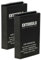 EXTENSILO 2X Batterie Compatible avec Motorola SL1600, SL2600, SL1M, SL2K, SL2M, SL1000, SL300 Radio Talkie-walkie (2000mAh, 3,7V, Li-polymère)