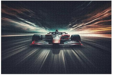 Puzzles Für Erwachsene, F1-Rennen Puzzle, 1000 Teile, Kreatives Puzzle, Geistiges Spielzeug, Kinder, Montagespiele （75×50cm）