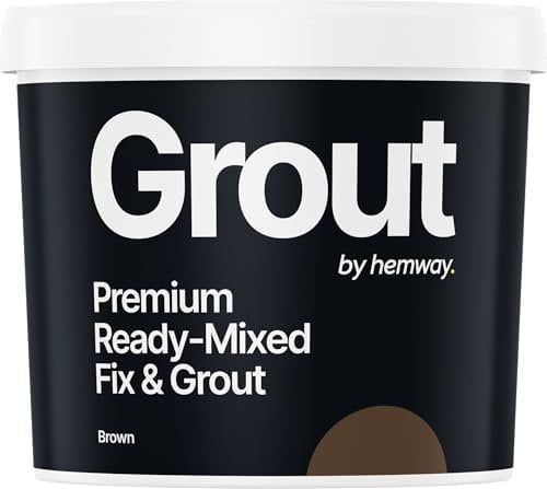 Ready Mixed Tile Adhesive | Easy To Use Grout & Fix 4.5 Kg / 2.5 L - Brown | Fast-Drying & Water-Resistant Floor, Wall & Tile Grouting