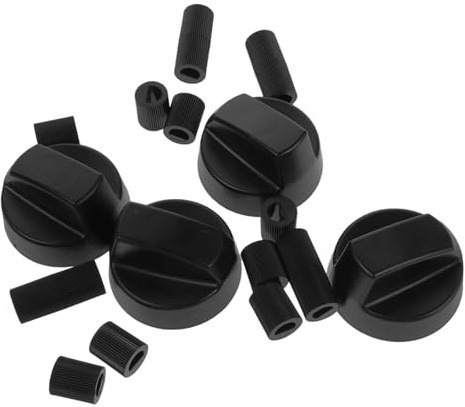 IMIKEYA 4pack Control Knobs Replacement Adapters for Gas Stove Oven Grill Knobs