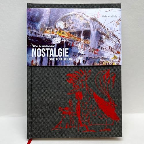 Hahnemühle Felix Scheinberger Notizbuch, Nostalgie Skizzenbuch, DIN A5 Hochformat, 190 g/m², 32 Blatt/64 Seiten