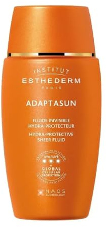 Adaptasun Invisible Hydra-Protecteur Fluid 40 ml – Unsichtbare feuchtigkeitsspendende Gesichtsflüssigkeit mit hohem Schutz 3 Öle – stimuliert das Melanin, neutralisiert freie Radikale und schützt vor