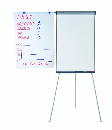 Legamaster 7-152900 Universal Flipchart Triangle Dreibein, werkzeugloser Aufbau, schwarz