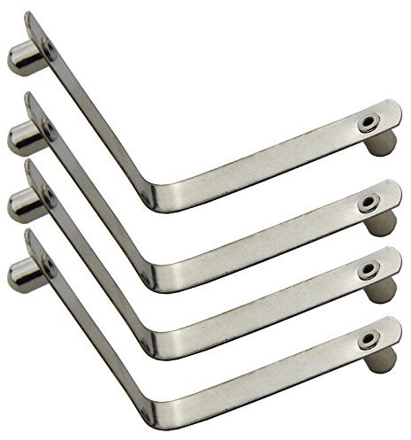 Mangobuy 50pcs Kayak Paddle Tent Pole Push Solid Button Spring Snap Clips Locking Tube Double Pin (8*10mm, 5.4*6.3mm, 6*8mm) Silver Steel Clamp Vise Tubing Fasteners