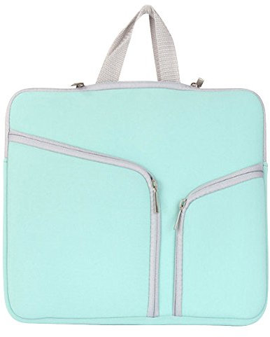 15 Zoll Laptoptasche Aktentaschen Handtasche Schulter Tasche Notebooktasche Laptop Sleeve Laptop hülle für Laptop Dell Alienware/MacBook/Lenovo/HP Grün