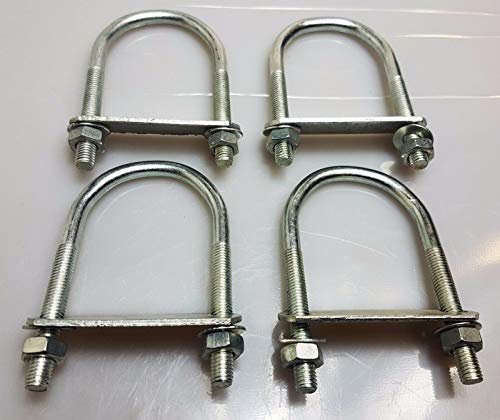 Oval Round U-Bolts Brackets Boat Trailer 60x120x10mm M10 Nut Plate RB3 UBR-60C