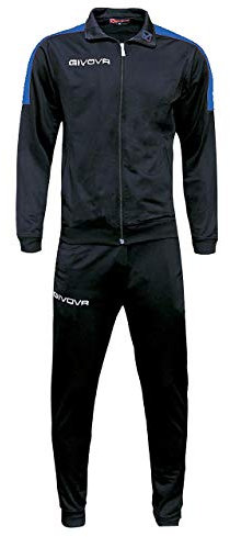 Givova Herren Tr033-1002-m Jumpsuit, Schwarz/Azurblau, M