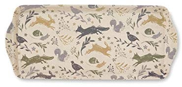 Cooksmart British Designed Small Serving Tray | Dinner Tray For Multiple Uses Around The Home | Trays For Food Serving Or Drinks Serving - Woodland