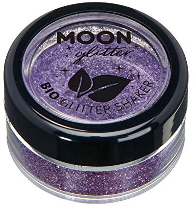 Biologisch abbaubarer Öko-Glitter von Moon Glitter - 100% kosmetischer Bio-Glitter für Gesicht, Körper, Nägel, Haare und Lippen - 5g - Lavendel