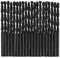 10 brocas helicoidales de 4,4 mm, DIN 340 HSS, derecha tipo N, broca de metal