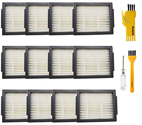 aotengou Filtri parti di ricambio per iRobot Roomba i7 i7 + E5 E6 E7 Robot accessorio aspirapolvere Kit 12 pezzi