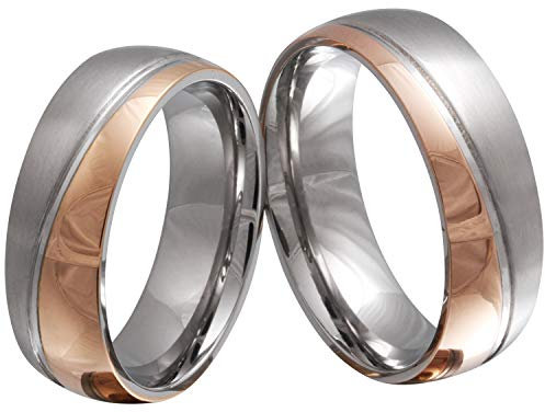 Juwelier Schönberg - Herren Geschenke für Frauen Ringe mit Gravur Partnerringe Wunschgravur Edelstahl 54-60