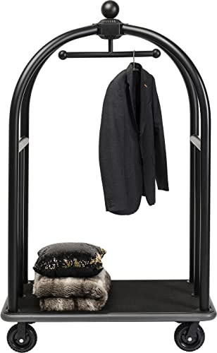 Kare Design VIP Gepäckwagen Vegas, Matt, Schwarz, 105x62x186