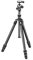Gitzo Traveler Series 1 Carbon Fiber Tripod Kit with Center Ball Head compatible with Sony a7, a9 Mirrorless Camera, Silver & Black (GK1545TA)
