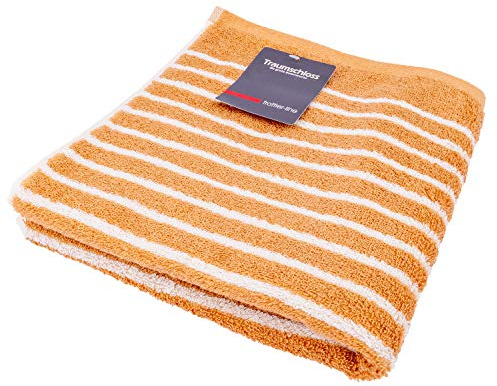 Traumschloss Frottier-Line Stripes hautsympathisches Handtuch aus Baumwolle 50x100 Creme